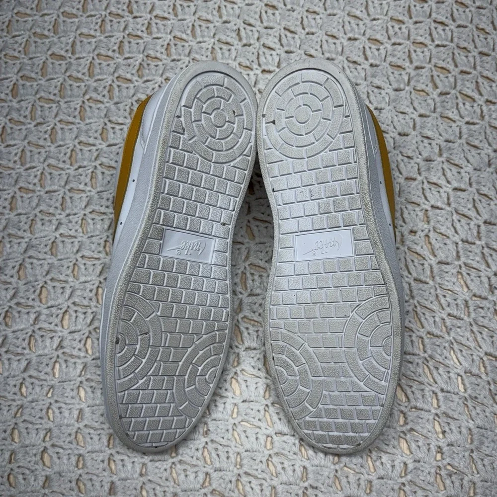 Nike Court Blanc Shoes Womens Size 12 White Leather Low Top Casual CI0808-101